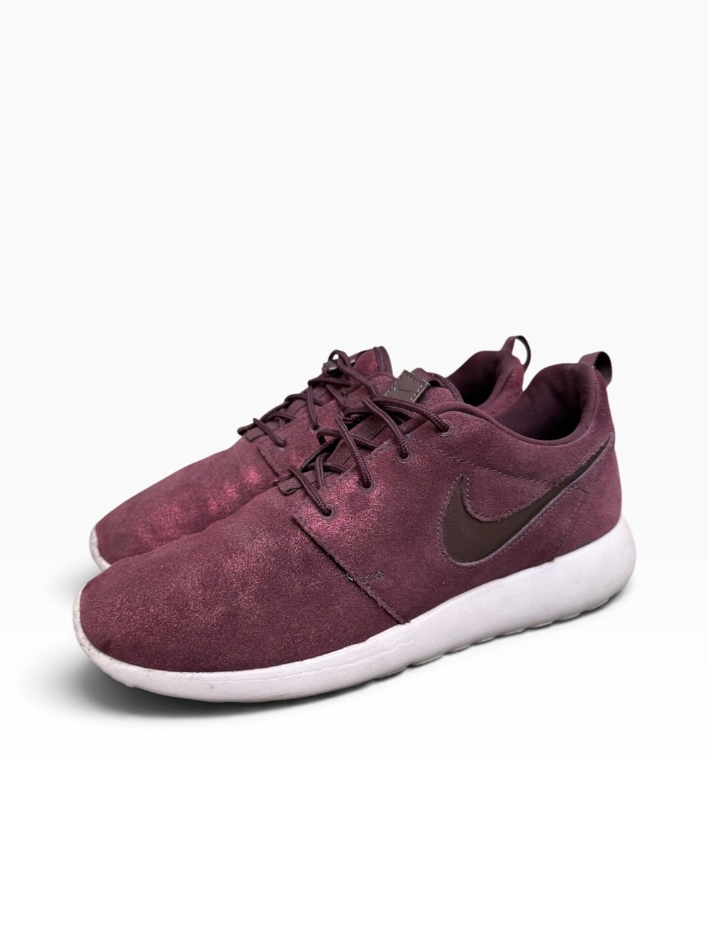 Nike Roshe One Premium Metallic Mahogany Suede Sneakers Size 9